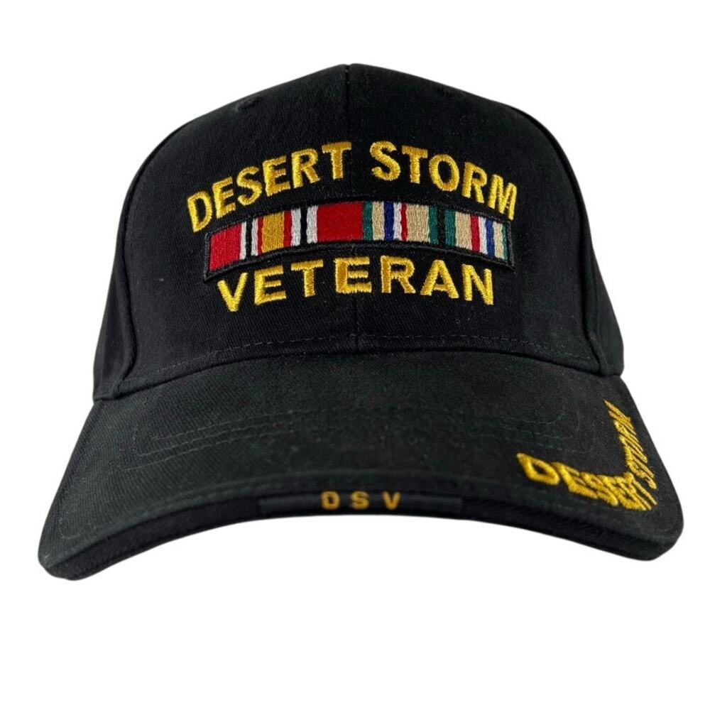 Rothco Desert Storm Veteran Deluxe Low Profile Hat - Black - One Size
